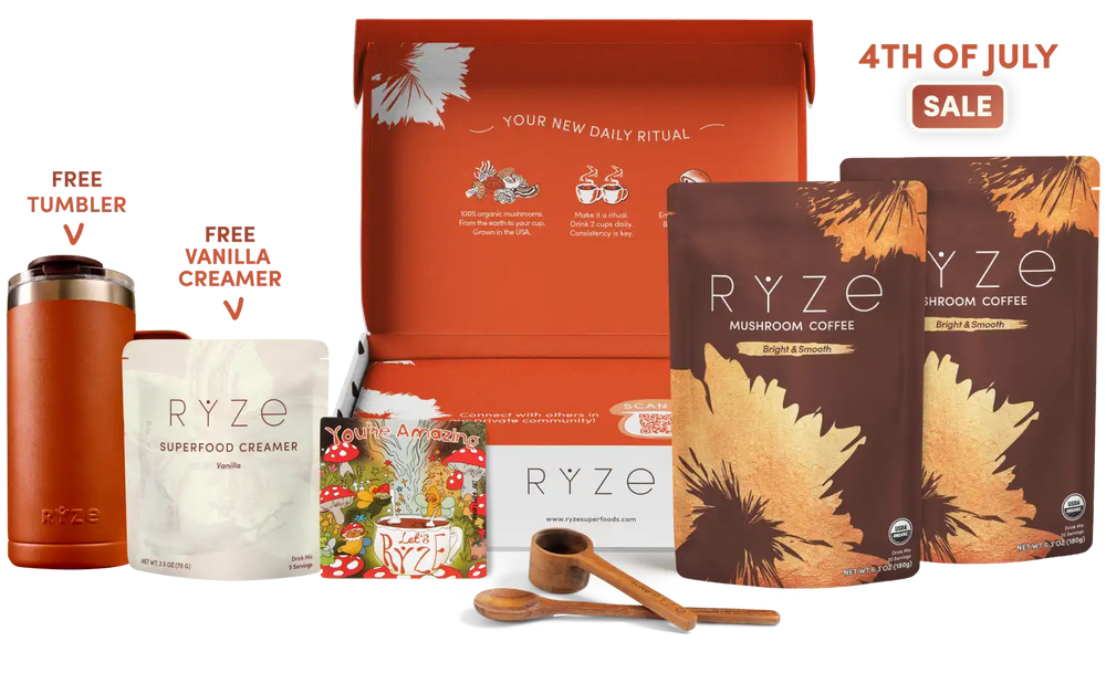 <tc>Kit de démarrage café aux champignons RYZE (60 portions)</tc>