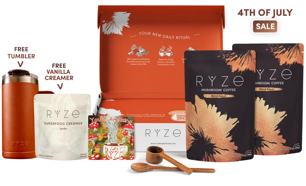 <tc>Kit de démarrage café aux champignons RYZE (60 portions)</tc>